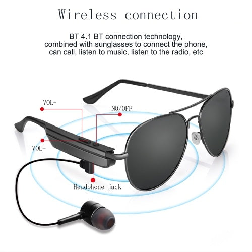 A8 Smart Bluetooth Headset Sunglasses Men Women Polarized Sun Glasses Driving Sports Glasses Music Calling Glasses