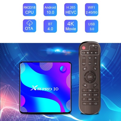 X88 PRO 10 Android 10.0 Smart TV Box