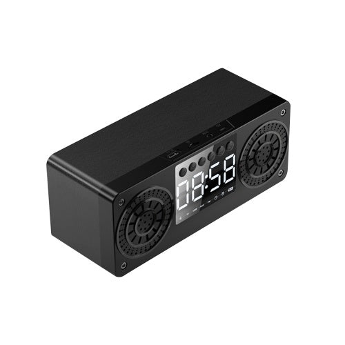 A10 Portable Bluetooth 5.0 Speaker Alarm Clock Radio Wireless Speakers Support TF Card U Disk AUX IN FM Radio for Smart Phone Tablet PC