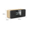 A10 Portable Bluetooth 5.0 Speaker Alarm Clock Radio Wireless Speakers Support TF Card U Disk AUX IN FM Radio for Smart Phone Tablet PC