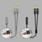 2 in 1 3.5MM Jack 1 Female to 2 Male Adapter Cable Stereo Headphone Audio Y Splitter Aux Cable Jack Audio for Speaker 25cm