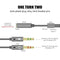 2 in 1 3.5MM Jack 1 Female to 2 Male Adapter Cable Stereo Headphone Audio Y Splitter Aux Cable Jack Audio for Speaker 25cm