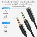 2 in 1 3.5MM Jack 1 Female to 2 Male Adapter Cable Stereo Headphone Audio Y Splitter Aux Cable Jack Audio for Speaker 25cm