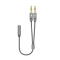 2 in 1 3.5MM Jack 1 Female to 2 Male Adapter Cable Stereo Headphone Audio Y Splitter Aux Cable Jack Audio for Speaker 25cm