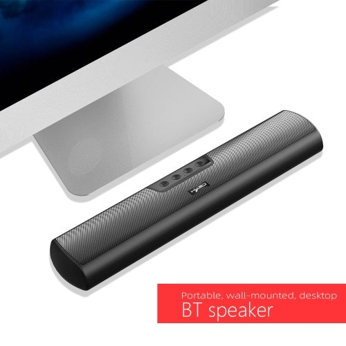 HXSJ Q3 Wireless Bluetooth 5.0 Speakers 20W Soundbar Home Theater 3D Stereo Sound Bar with Mic AUX IN USB TF Card Music Playback for TV Latop PC Smartphone