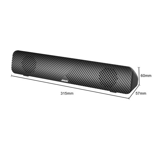 SADA V-108 Speaker Bar Computer Speakers Stereo HiFi Sound Wired Computer Sound Bar Rich Bass USB Powered Soundbar Speaker for PC TV Smart Phone Tablets Desktop Laptop