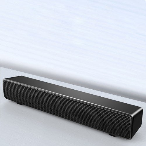 SADA V-103 Speaker Bar Computer Speakers Stereo HiFi Sound Wired Computer Sound Bar Rich Bass USB Powered Soundbar Speaker for PC TV Smart Phone Tablets Desktop Laptop