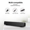 SADA V-103 Speaker Bar Computer Speakers Stereo HiFi Sound Wired Computer Sound Bar Rich Bass USB Powered Soundbar Speaker for PC TV Smart Phone Tablets Desktop Laptop