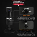 Wireless Bluetooth USB Streaming Microphone with Webcam HD1080P for iPhone/iPad/Mac/Android Phone/Tablet/PC