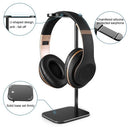 Portable Headphone Desktop Stand Aluminum Alloy Tablet Stand Desktop Holder Cradle Holder Stand Durable Non-slip Earphones Display Holder Accessories