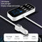 A9S Fast Car Charger 8 Port Multi USB LCD Display 12V Phone Charger USB Hub for Phone Tablets DVR