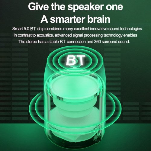 Portable Wireless Bluetooth 5.0 Speaker Mini Music Audio TWS Stereo Sound Speaker Loudspeaker Bass Soundbox with Microphone for Phone