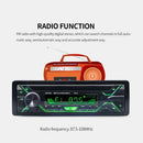 راديو ستيريو للسيارة مشغل MP3 FM USB AUX BT مشغل وسائط متعددة تلقائي شاشة LED مستقبل صوت السيارة مع ضوء ملون