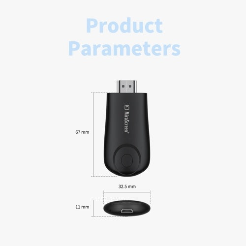 MiraScreen E9 HD TV Stick Smart TV HD Dongle 2.4G مستقبل واي فاي لاسلكي DLNA Airplay TV Stick Miracast جهاز استقبال العرض متوافق مع IOS Android