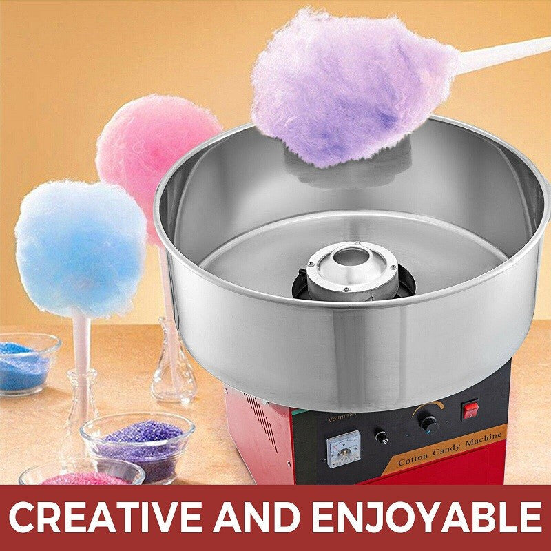 Vevor Cotton Candy Machine With Cart - Red