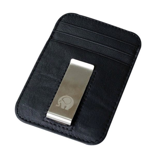 Vintage Slim Money Clip - Black