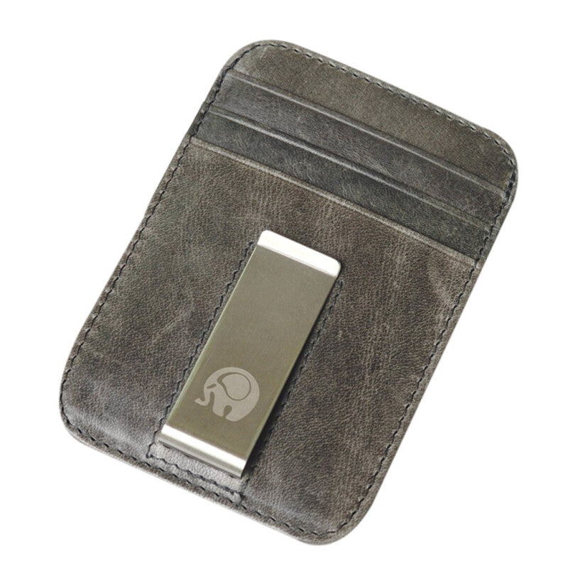 Vintage Slim Money Clip - Gray