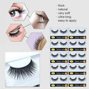 Anself 10 Pairs Fake Eyelashes with False Lashes Applicator Long Thick Curly Lashes Makeup Lashes Strip for Eye Makeup