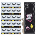 Anself 10 Pairs Fake Eyelashes with False Lashes Applicator Long Thick Curly Lashes Makeup Lashes Strip for Eye Makeup