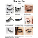 Anself 10 Pairs Fake Eyelashes with False Lashes Applicator Long Thick Curly Lashes Makeup Lashes Strip for Eye Makeup