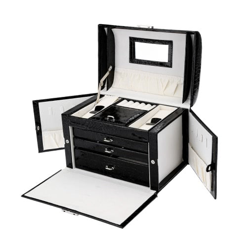 Abody Jewelry Box Jewelry Storage Case Necklace Ring Display Container Organizer