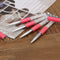 Abody Nail Art Painting Brush 5mm Crystal Acrylic Nail Art UV Gel Painting Line Brush Nylon Hair Pen Manicure Nail Liner Tool