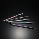 5pcs Nail Art Painting Brush 7/9/11/15/20mm Crystal Acrylic Nail Art Painting Drawing Line Brush Nylon Hair Pen Nail Liner Manicure Tool