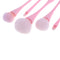 5Pcs Professional Makeup Brush Set Cosmetic Brush Kit Concealer Foundation Eyeshadow Powder Blush Brush Fiber Beauty Tool Rose Gold Handle Sweet Color