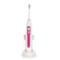 FL-A15 Electric Toothbrush Rechargeable Oral Brush Sonic Toothbrush With 3 Brush Heads IPX7 Waterproof Rose Red