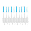 200Pcs/Box Dental Floss Interdental Brush Teeth Stick Toothpick Soft Silicone Double-ended Tooth Picks Oral Care