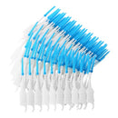 200Pcs/Box Dental Floss Interdental Brush Teeth Stick Toothpick Soft Silicone Double-ended Tooth Picks Oral Care