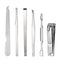 16Pcs Stainless Steel Manicure Pedicure Set With Bag