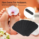 10pcs Sandpapers Coarse Fine Sandpapers Replacement For Stainless Steel Double Sided Foot Rasp File Hard Skin Callous Remover Foot Care Tool