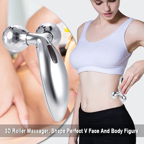 3D Roller Massage Thin Face Massage Roller Machine V Face Slimming Lifting Body Relaxation Tool Double Chin Remover Muscle Massage Ball