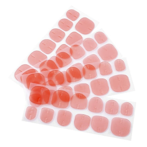 2 Sheets 48pcs Double-sided Nail Glue Sticker Jelly Transparent Flexible Fake Nail Tips Adhesive Nail Glue with Nail Manicure Tool