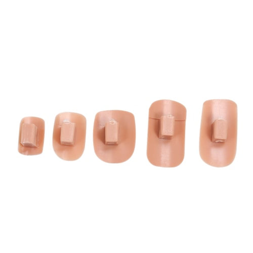 200pcs/pack 10 Sizes False Fake Nails Tips Box for Flexible Practice Model Training Hand Nails DIY Art Salon