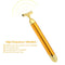 High Frequency Vibration 24K Gold Plated Energy Beauty Bar Massager Anti-aging Face Eye Wrinkle Eraser Firming Roller Stick