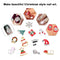 12 pcs 3D Christmas Alloy Jewelry Glitter Rhinestones Nail Art Stud Decorations