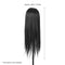 23" Hairdressing Training Head Dummy Head Cosmetology Mannequin Head 30% Real Hair + 70% High Temperature Fiber Black