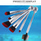 6pcs Silver Shell Cosmetic Makeup Brushes Set Foundation Power Contour Eye Shadow Brow Blending Beauty Make Up Tool Kits