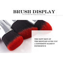 6pcs Silver Shell Cosmetic Makeup Brushes Set Foundation Power Contour Eye Shadow Brow Blending Beauty Make Up Tool Kits