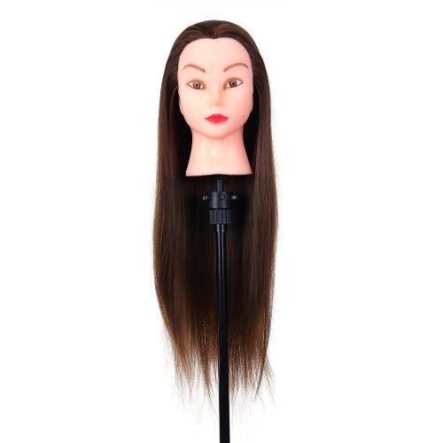 24" Mannequin Head Hairdressing Training Head for Hair Styling Practice Dummy Head for Hair Braiding High Temperature Fiber Head Model