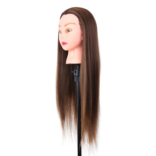 24" Mannequin Head Hairdressing Training Head for Hair Styling Practice Dummy Head for Hair Braiding High Temperature Fiber Head Model