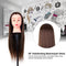 24" Mannequin Head Hairdressing Training Head for Hair Styling Practice Dummy Head for Hair Braiding High Temperature Fiber Head Model