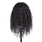 Curly Hair Mannequin Head Hairdressing Training Head for Hair Styling Practice Hair Braiding Dummy Head with 100% Human Hair Black