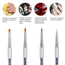 1pc Nail Brush Pen Painting Sculpturing Drawing Line Pen Acrylic Handle Manicure Nail Art DIY Tool