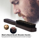 Men's Beard Brush Wooden Mustache Comb Male Shaving Brush Multifunctional Facial Hair Brush