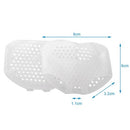 2 PCS White Siliconen Gel Inlegzolen Voorvoet Pad Hoge Hak Schokabsorptie Anti Gladde Voeten Pijn Gezondheidszorg Schoen Binnenzool Lady Silicone Breathable Size Adjustable Insole