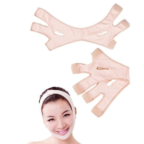 Medium Size Beige Face Mask 3D Face Liftting Device Facial Beauty Tool Face Thin Bandages Small V-shape Face Shaper