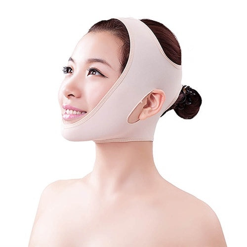 Medium Size Beige Face Mask 3D Face Liftting Device Facial Beauty Tool Face Thin Bandages Small V-shape Face Shaper